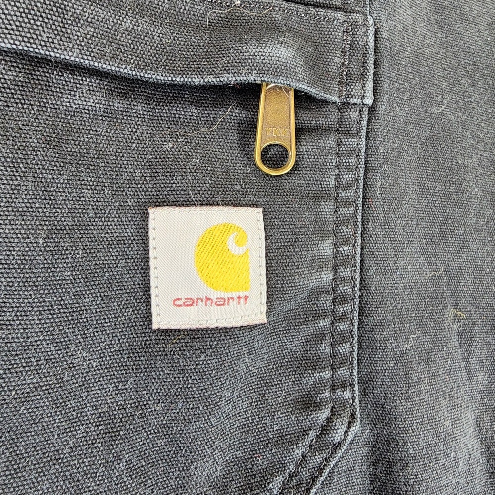 Carhartt Shortall Womens XL Black Rugged Flex Canvas Bib Relaxed Fit BS6197-W - Picture 3 of 13